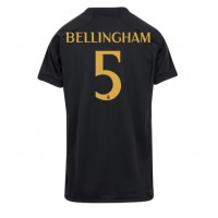 Camisa de Futebol Real Madrid Jude Bellingham #5 Equipamento Alternativo Mulheres 2023-24 Manga Curta